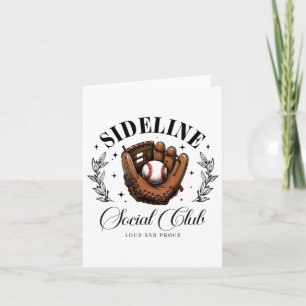 Sideline Social Club Bysebyll Mum Matching  Card