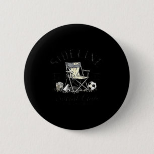 Sideline Social Club Cheer Snack Repeat Soccer Mom 6 Cm Round Badge