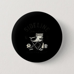 Sideline Social Club Cheer Snack Repeat Soccer Mom 6 Cm Round Badge