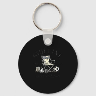 Sideline Social Club Cheer Snack Repeat Soccer Mom Key Ring
