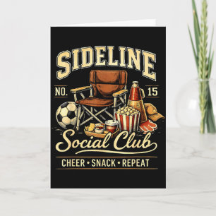 Sideline Social Club Cheer Snack Repeat Soccer Mum Card