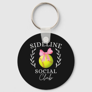 Sideline Social Club Coquette Softll Mom Sister Gr Key Ring