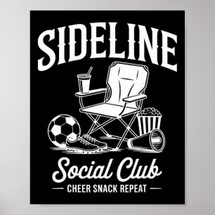 Sideline Social Club Game Day Mothers Day Grandma Poster