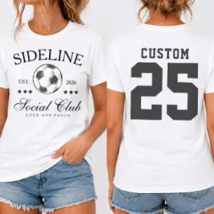 Sideline Social Club Shirt, Soccer Mum game day T-Shirt