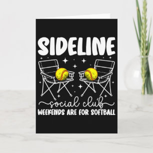 Sideline Social Club Softll Mum Of A Softll Player Card