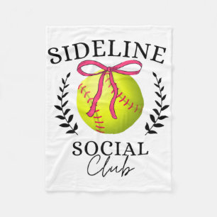 Sideline Social Club Softll Mum Sister Brother Fleece Blanket