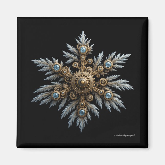 Sidera Flocon - Steampunk artifact - Magnet (Front)