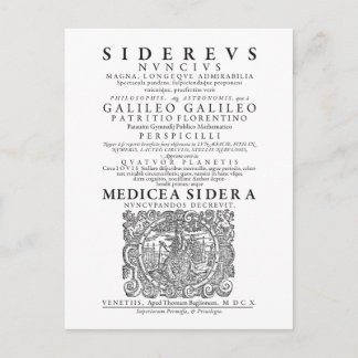 Sidereus Nuncius Postcard