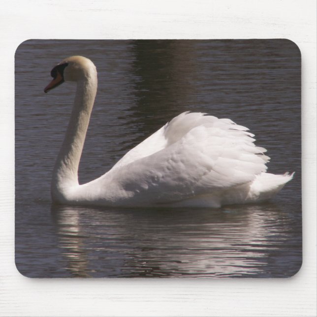 Sideview Male Swan Mouse Pad (Front)