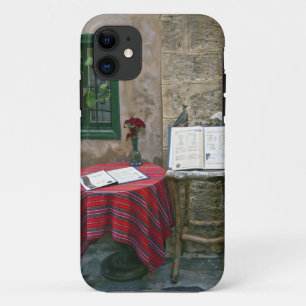 Sidewalk cafe, Chania, Crete, Greece iPhone 11 Case
