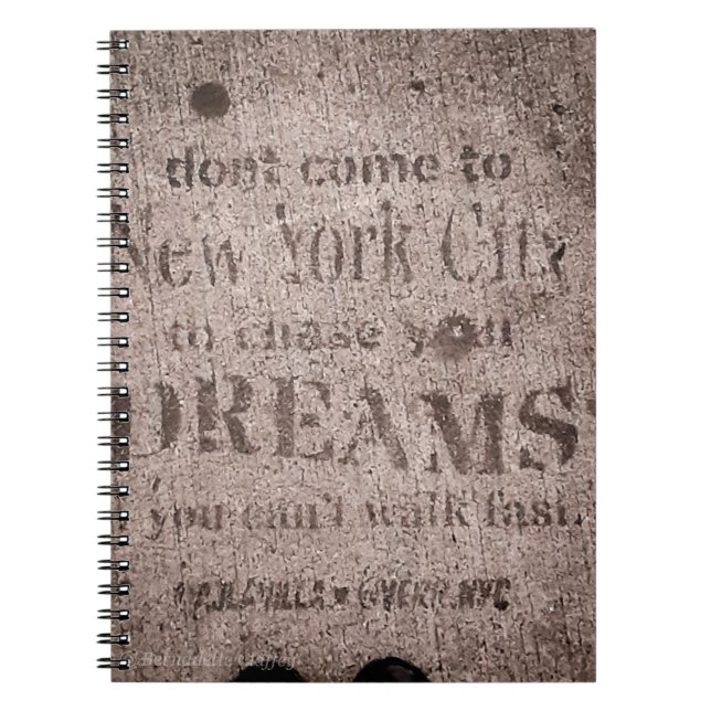 "Sidewalk Dreams" Spiral Photo Notebook (Front)