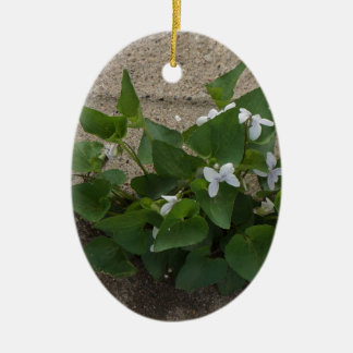 Sidewalk Flower Ceramic Ornament