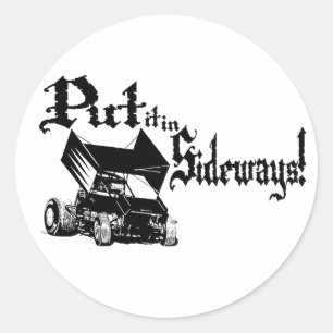 Sideways1 Classic Round Sticker