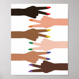 Sideways Peace Signs