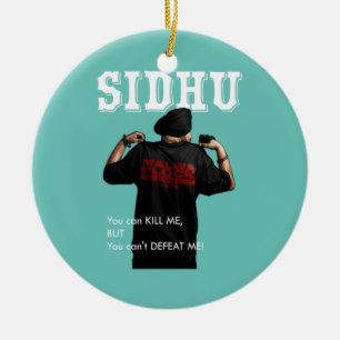 Sidhu Moosewala Desi Merch Punjabi Pullover Ceramic Ornament