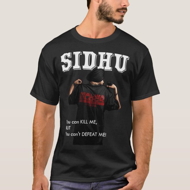 Sidhu Moosewala Sticker    T-Shirt (Front)