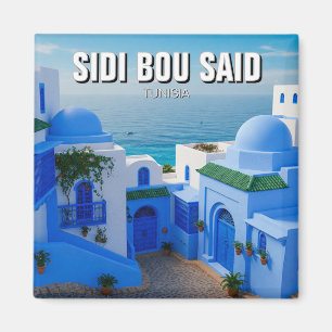 Sidi Bou Said Tunisia Travel Magnet