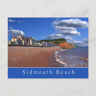 Sidmouth Beach Postcard
