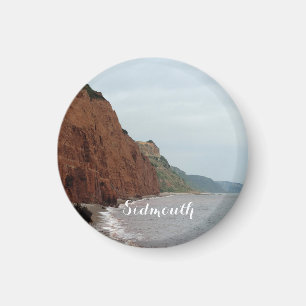Sidmouth Ocean Photo Small, 3.2 Cm Round Magnet