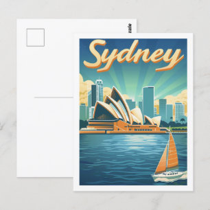 Sidney Australia Famous Travel Place Postcard