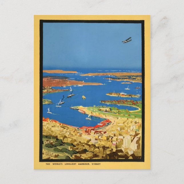 Sidney Harbour Postcard (Front)