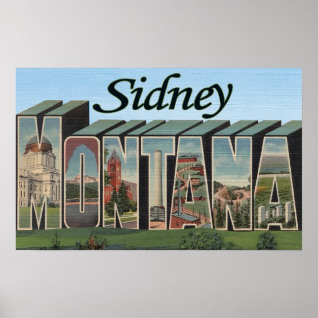 Sidney, Montana Poster (Front)