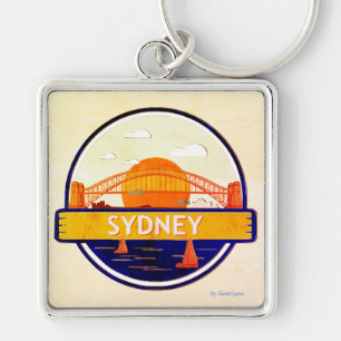 Sidney Porte-clé Premium Carré Key Ring