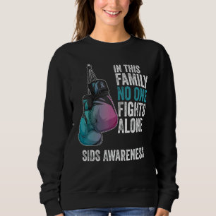 Sids Awareness Month Gloves Pink And Blue Ribbon Sweatshirt