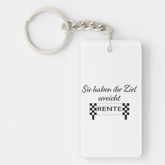 Sie haben ihren Ziel erreicht Rente Key Ring