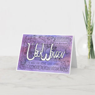 Siebte Regel der Gelassenheit – ÜBERWINDEN Karte Thank You Card