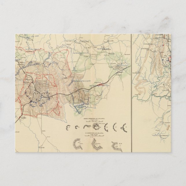 Siege of Atlanta Postcard (Front)