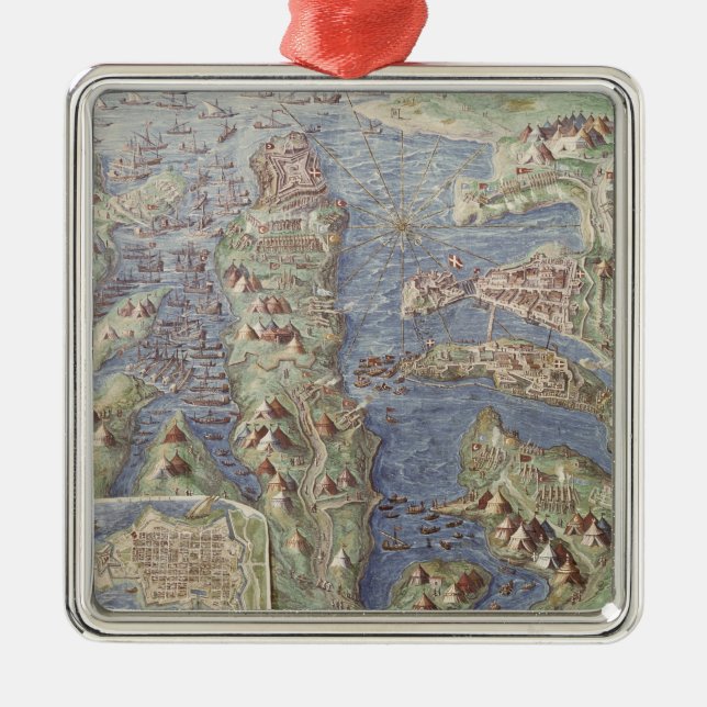 Siege of Malta Metal Ornament (Front)