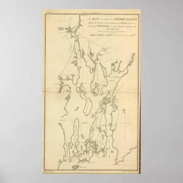 Siege of Newport, Rhode Island Poster (Front)