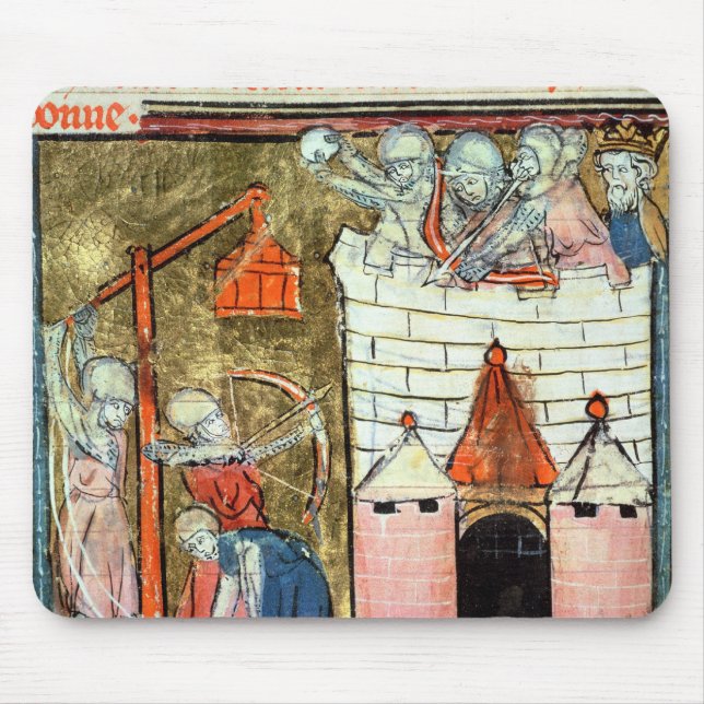 Siege of the Chateau de Chinon Mouse Pad (Front)