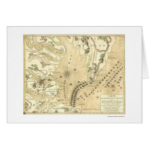 Siege of Yorktown Map 1781