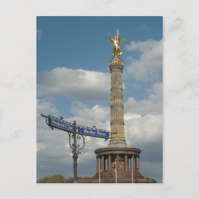 Siegessäule, Victory Column, Berlin, Germany. Postcard (Front)