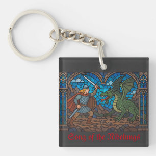 Siegfried fighting the Dragon Key Ring