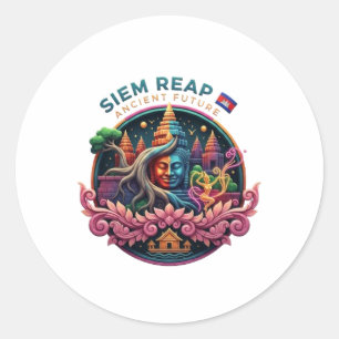 SIEM REAP CLASSIC ROUND STICKER