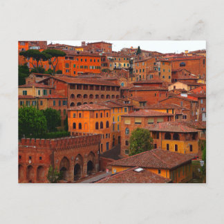 Siena Cityscape Tuscany Italy Postcard