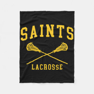 Siena College Saints Lacrosse Throwback Retro Cros Fleece Blanket