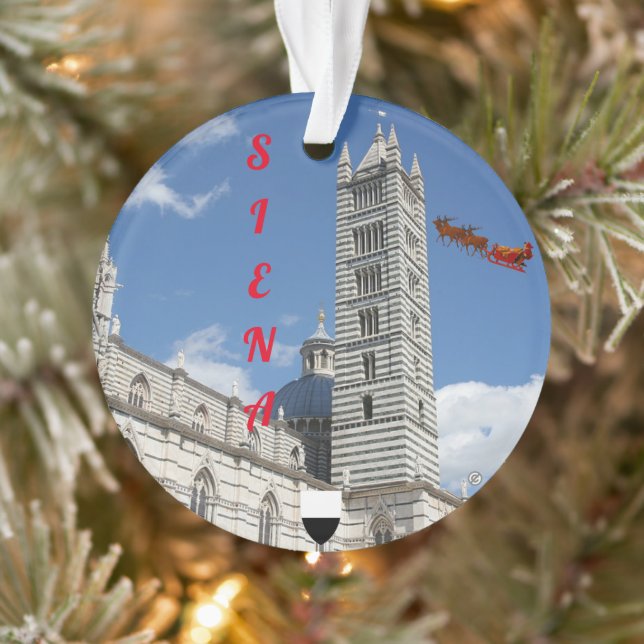 Siena Italy Acrylic Ornament (Tree)