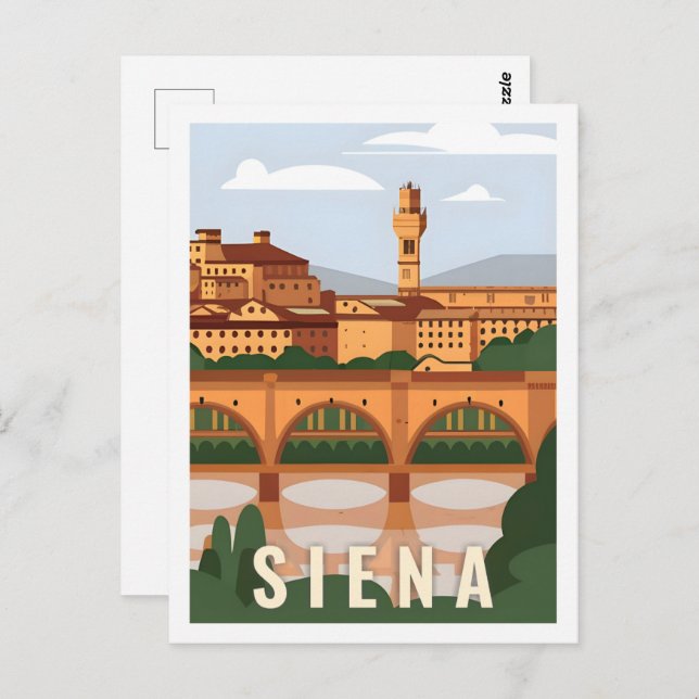 Siena Italy Famous Travel Place Postcard (Front/Back)