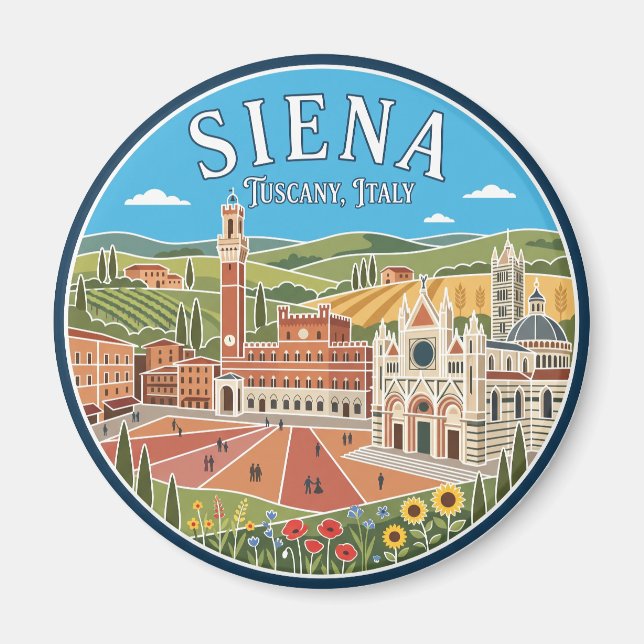 Siena Italy Magnet (Front)