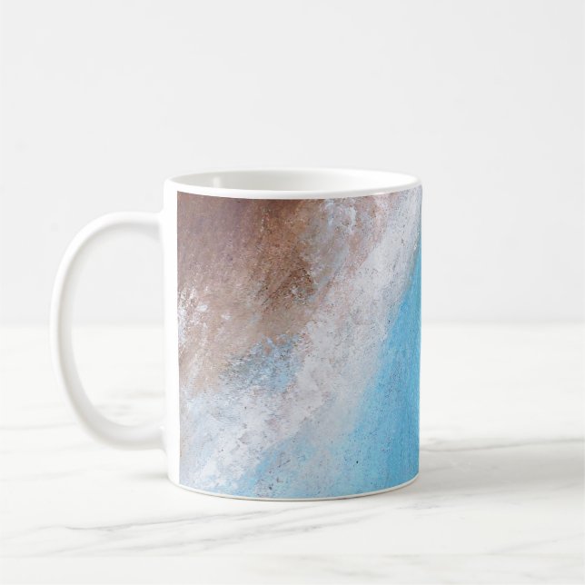 Siena Turquoise Abstract Mug (Left)