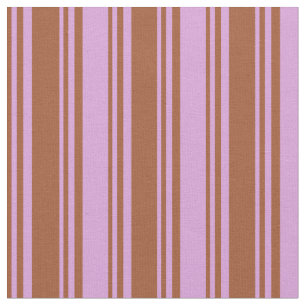 Sienna and Plum Coloured Stripes Fabric
