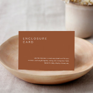 SIENNA Bohemian Enclosure Card Invitation Insert