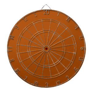 Sienna brown colour accent ready to customise dartboard