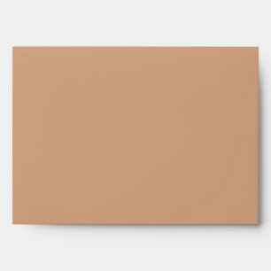 Sienna brown colour decor ready to customise envelope