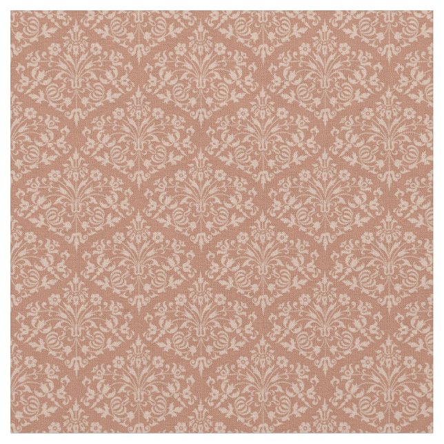 Sienna Damask Fabric (Close Up)