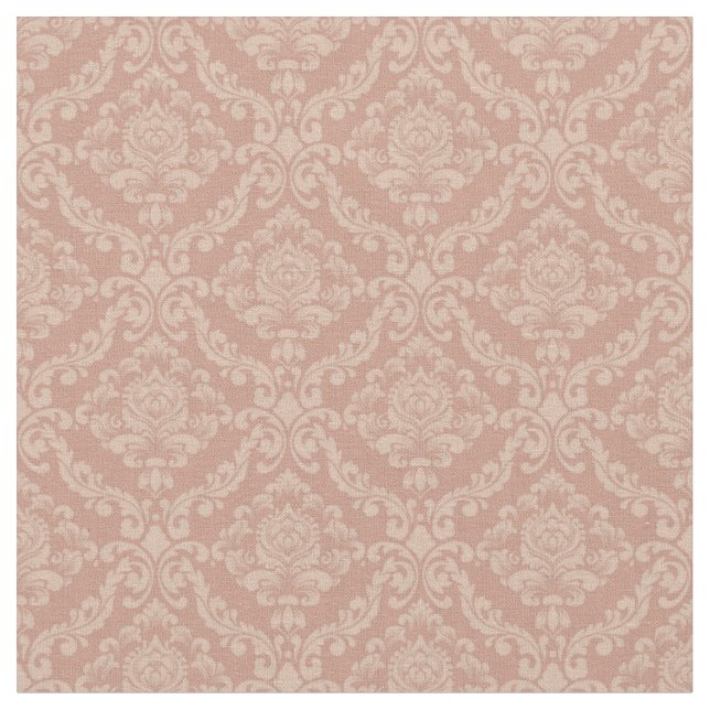 Sienna Damask Fabric (Close Up)